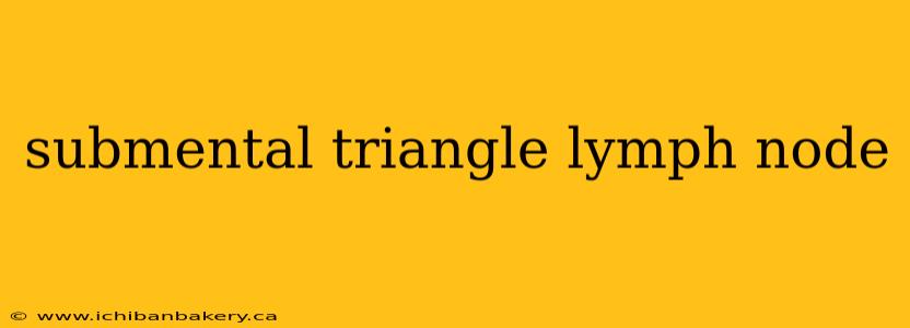 submental triangle lymph node