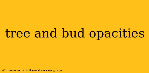 tree and bud opacities