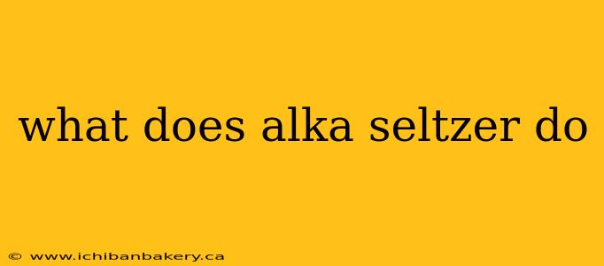 what does alka seltzer do