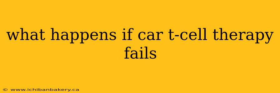 what happens if car t-cell therapy fails