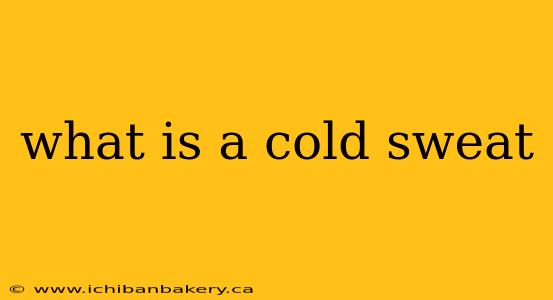 what is a cold sweat