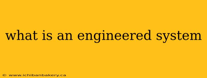 what is an engineered system