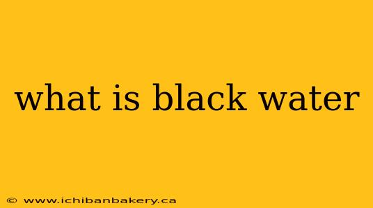 what is black water