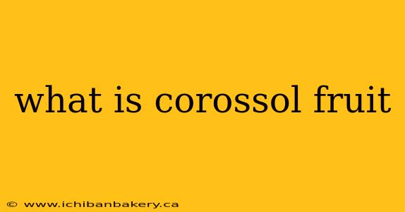 what is corossol fruit