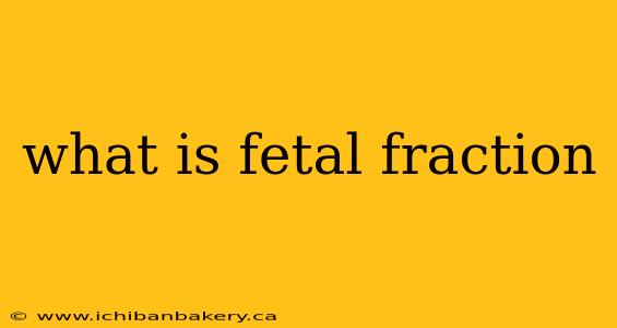 what is fetal fraction