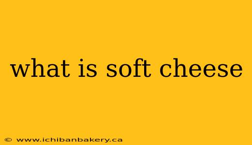 what is soft cheese