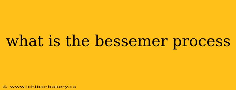 what is the bessemer process