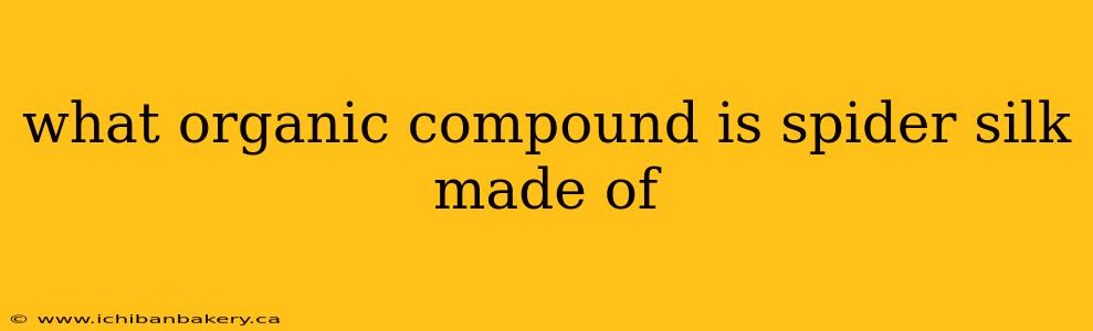 what organic compound is spider silk made of