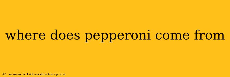 where does pepperoni come from