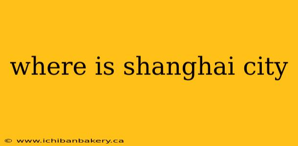 where is shanghai city
