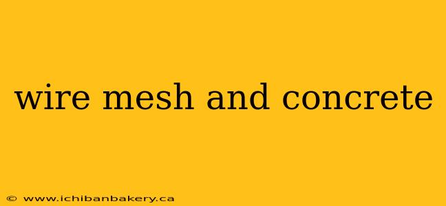 wire mesh and concrete