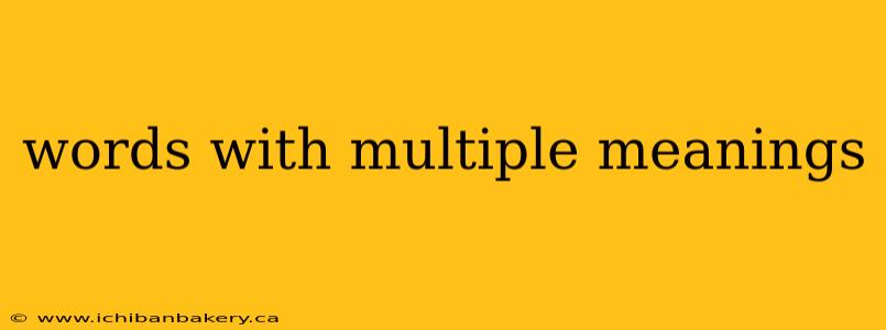 words with multiple meanings