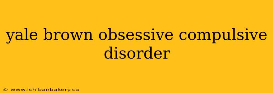 yale brown obsessive compulsive disorder